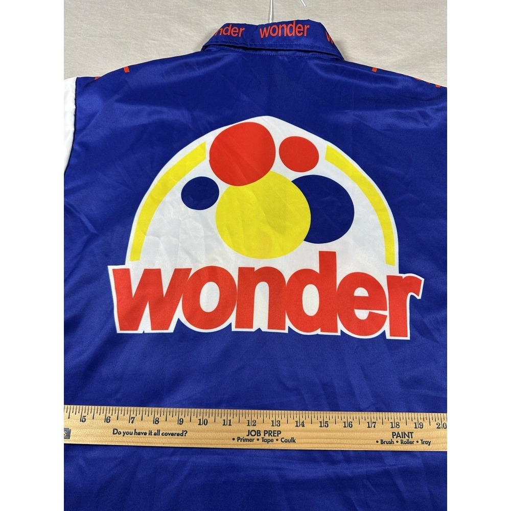 Talladega Nights‎ Ricky Bobby Wonder Bread Racing Shirt Mens 2XL Blue Pit Crew - Picture 10 of 10